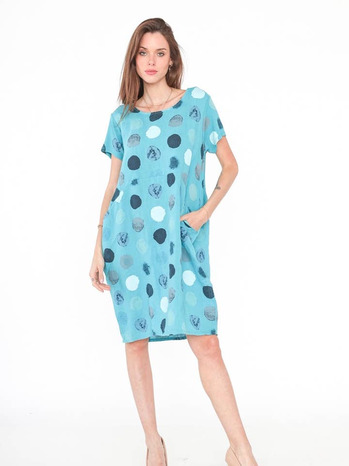 LINEN & COTTON HOUSE - Wholesale Dress - Women's - 3533 DRESS IN LINEN/CLOTHING