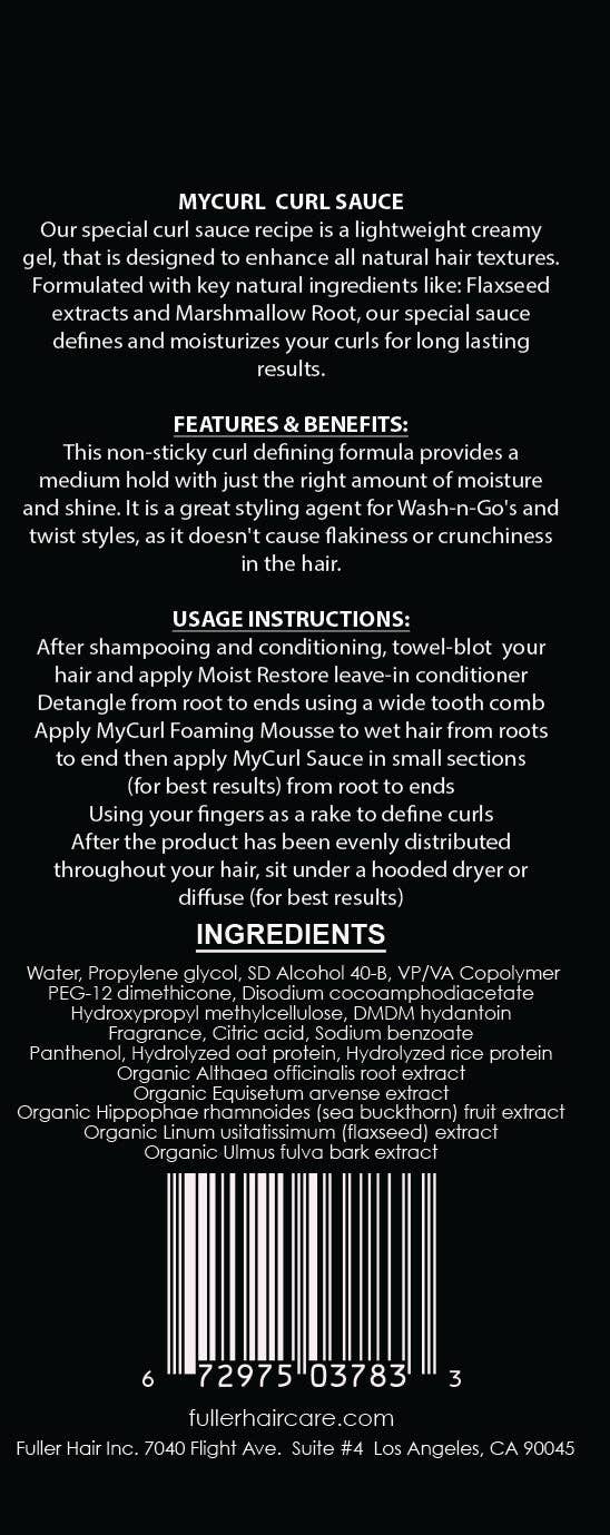 My Curl products - Wholesale Hair Styling Gel/Mousse - CURL SAUCE3