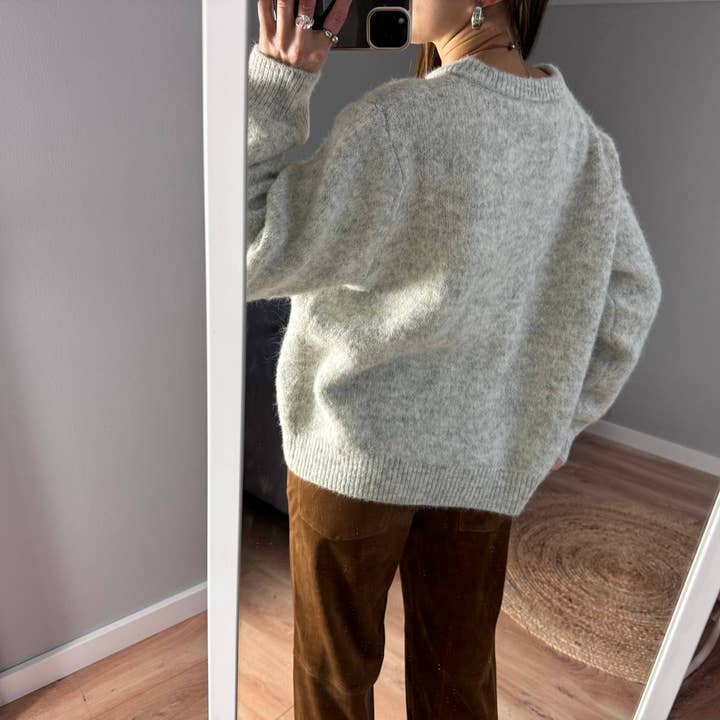 Suhkasana - Wholesale Cardigan - Women's - Soft Wool Blend Knit Cardigan Women Button Front Sweater13