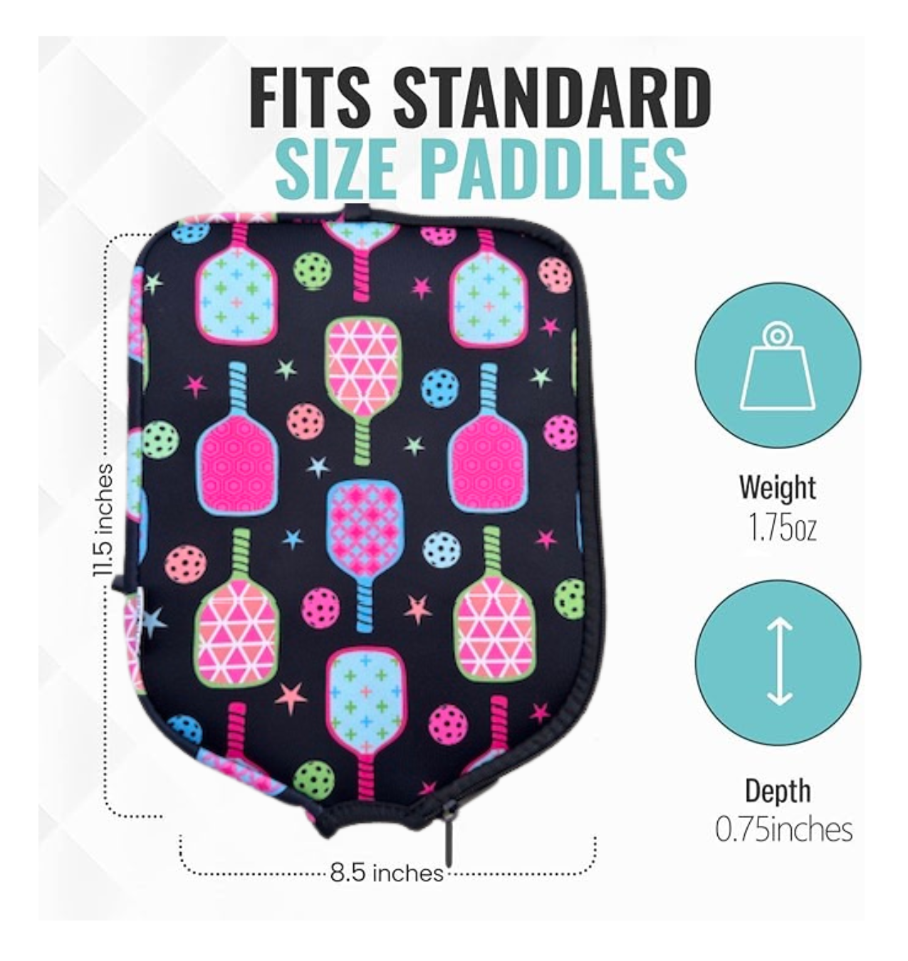 Born to Rally - Wholesale Sporting Accessories - Pickleball Paddle Cover- Paddles and Stars 2