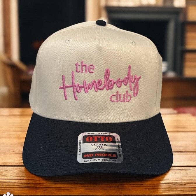 The Homebody Club Embroidered Trucker Hat for wholesale by 403 Designs