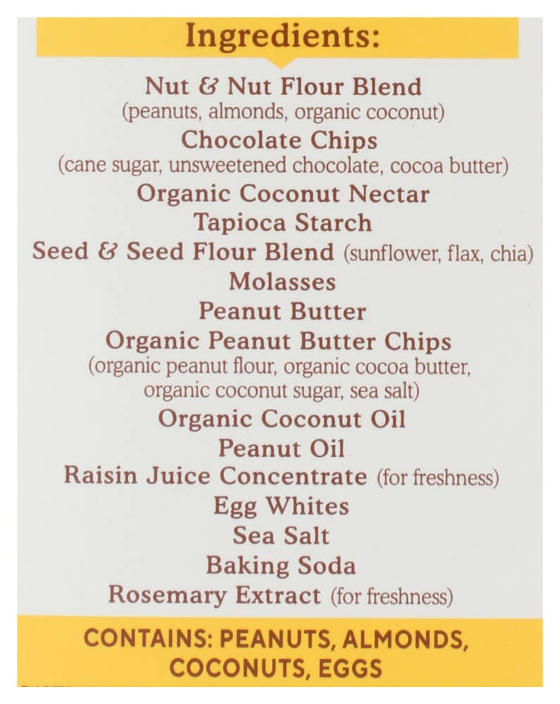 KeHE Distributors, LLC - Vente Barres de céréales - Simple Mills Bar Soft Baked Peanut Butter Choc Amande 5,99 oz5