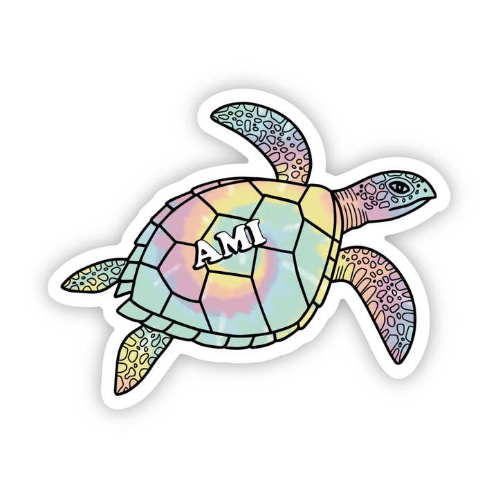 Big Moods - Wholesale Sticker - Sea Turtle Tie Dye Aesthetic Sticker - AMI