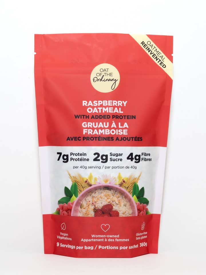 Himbeer-Haferflocken mit hohem Proteingehalt und niedrigem Zuckergehalt, 360 für den Großhandel von Oat of the Ordinary