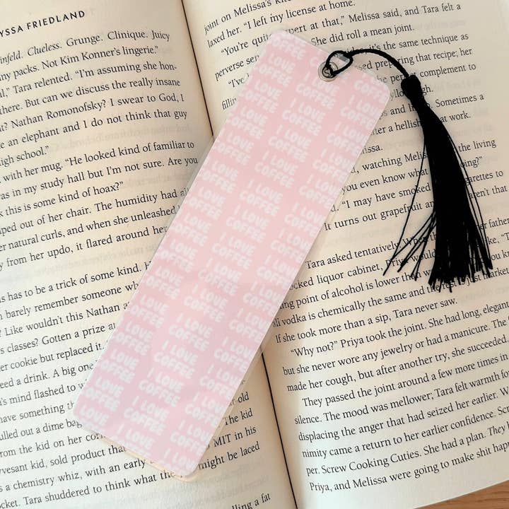 Marque-page plastifié I Love Coffee pour la vente par JPC Sticker Shop