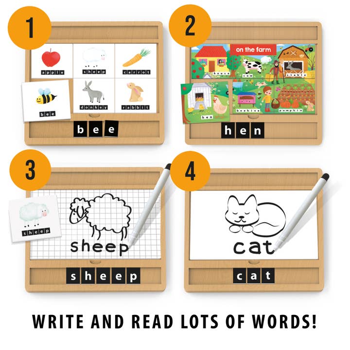 Headu - Wholesale Wood Toy - Kids - First Writing Encyclopedia Montessori - Preschool Toy