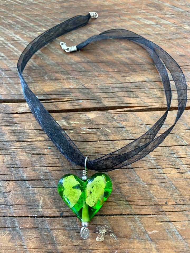 Pingente Coração Lime Lolly Pop por atacado de Annie Did It!