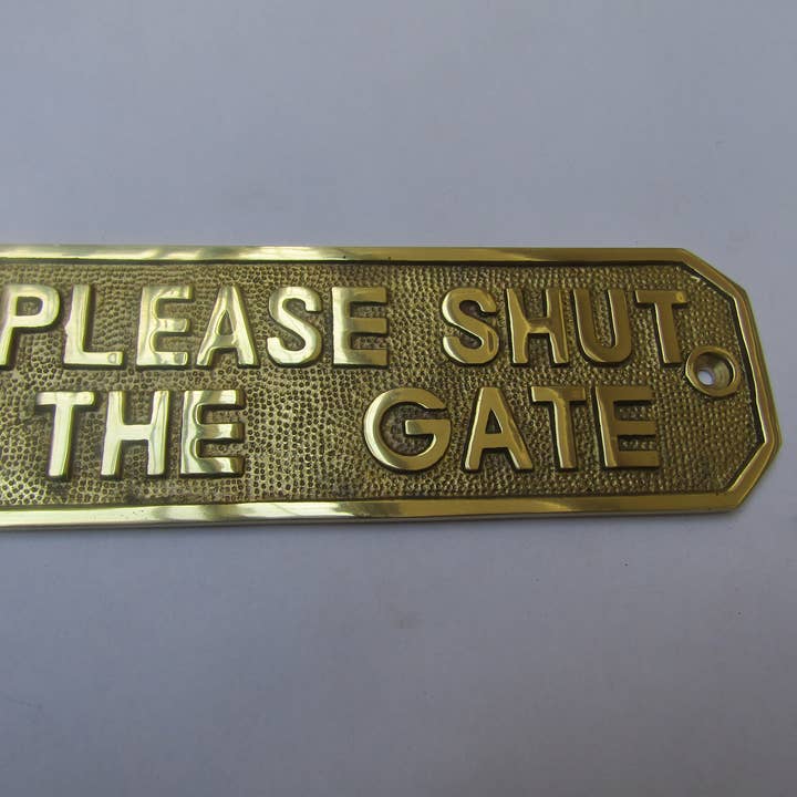 Gepolijst messing sluit het poortbord voor wholesale door IronmongeryWorld