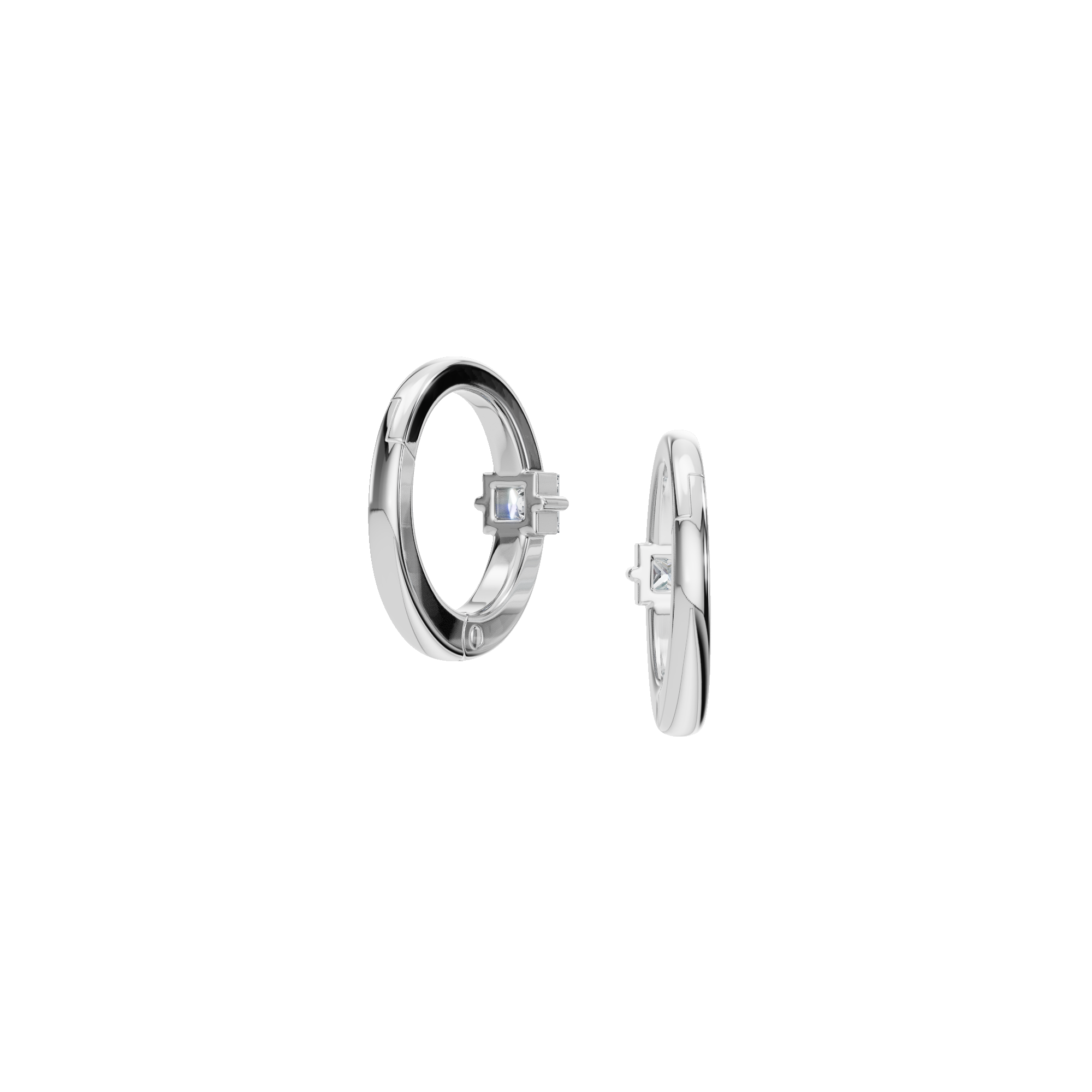 PureYou Jewelry – Großhandel Hoops – 14K Gold Diamant-Creolen, Laborgezüchtete Diamant-Ohrringe6