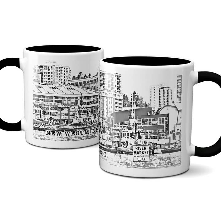 Custom City Mug Inner and Handle in Black 11 oz. (Copy) for wholesale by Busybee Creates