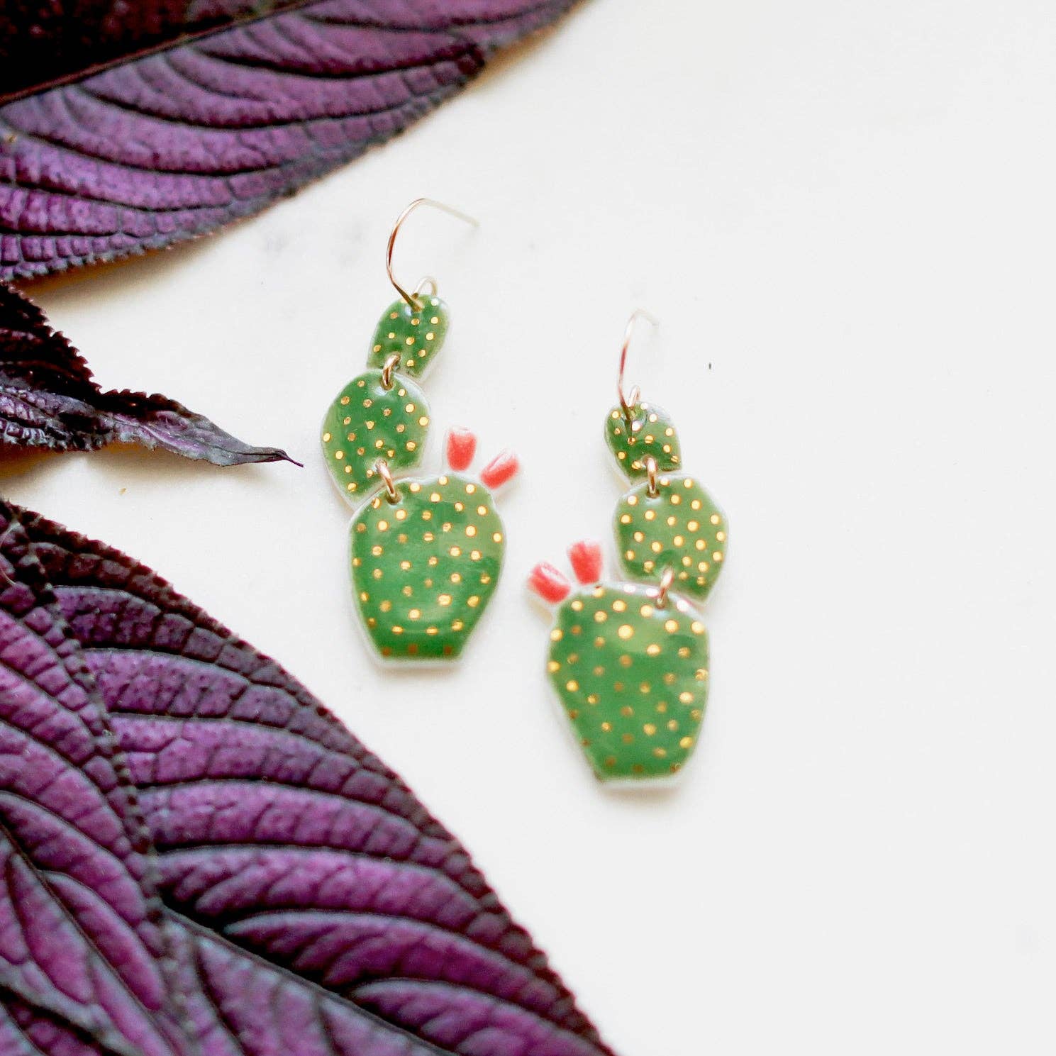 Remnant Studios - Wholesale Dangle Earrings - cactus earrings2
