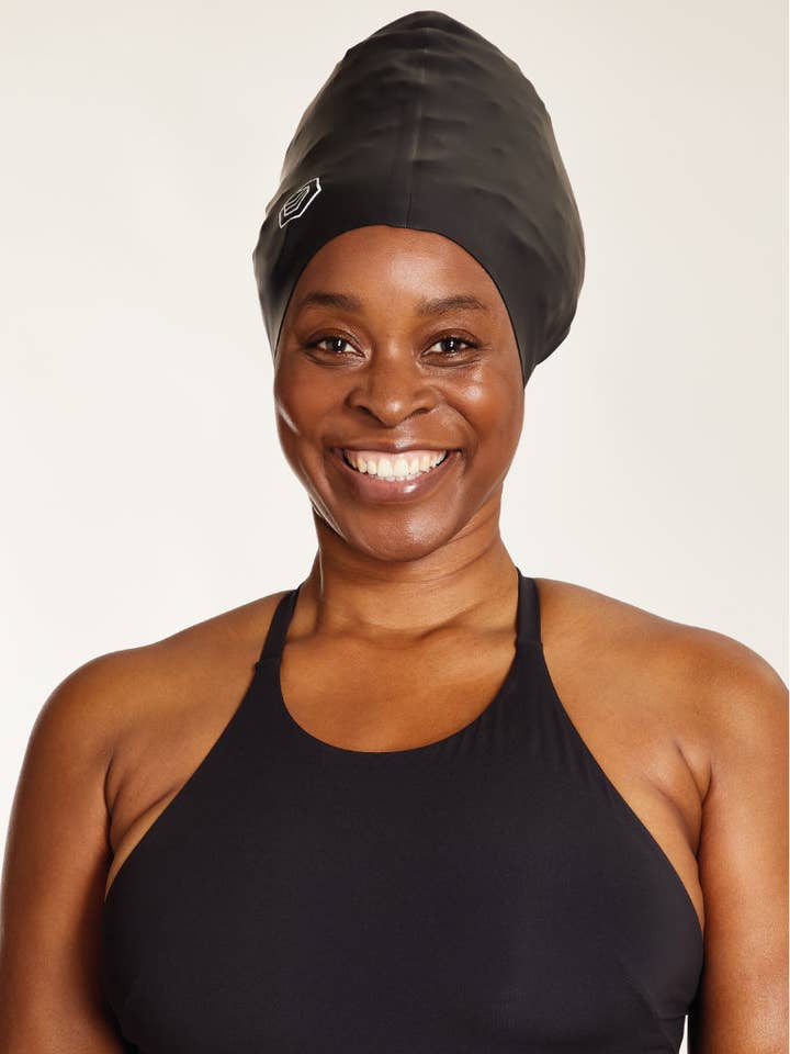 SOUL CAP – Großhandel Badekappe – Unisex – Voluminöse Schwimmkappe für Erwachsene – für langes, lockiges und volles Haar20