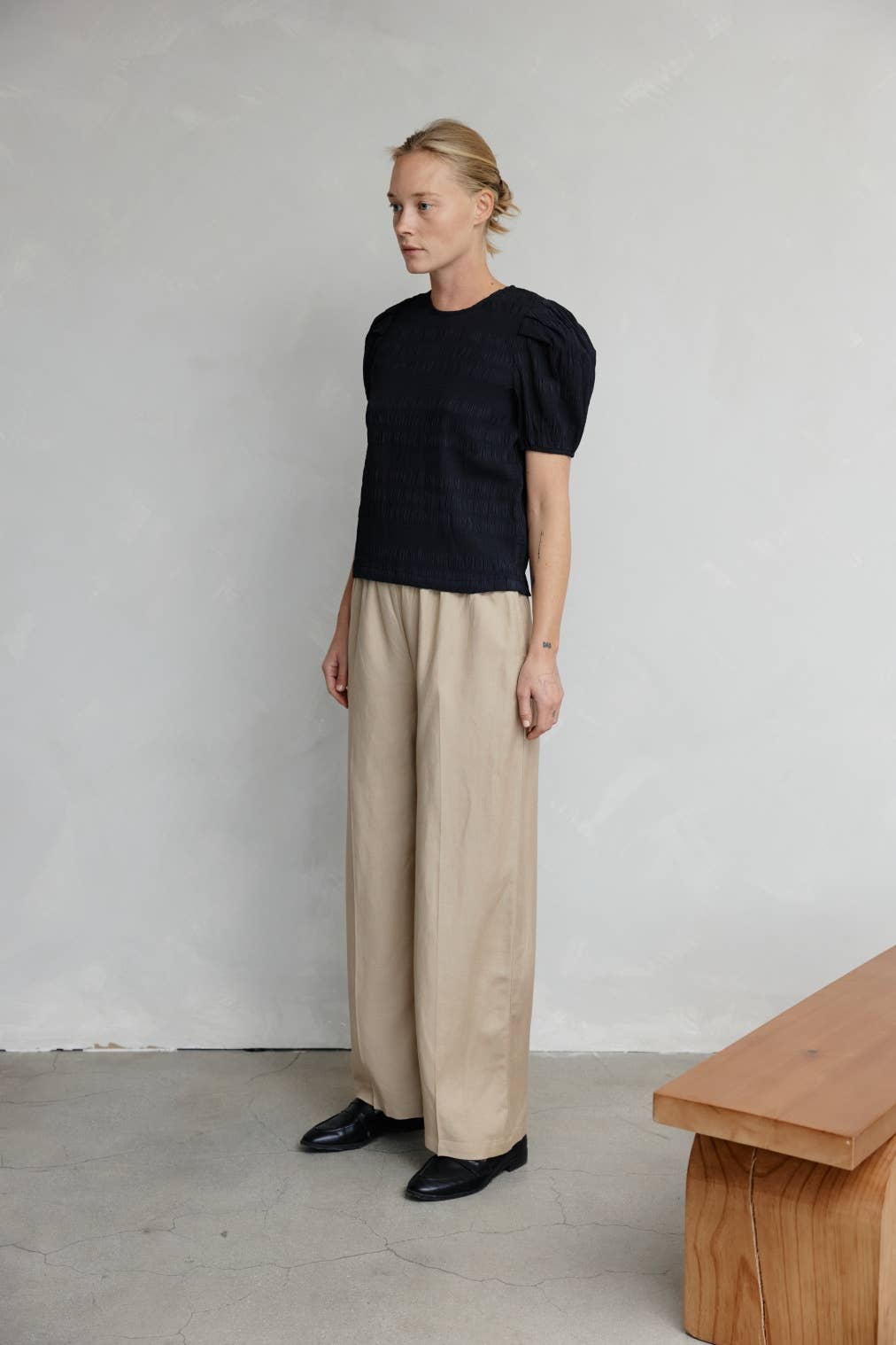 MOD REF - Wholesale Blouse - Women's - The Celia Top | Textured Puff Sleeve Top21