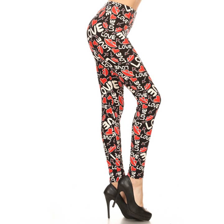 Leggings suaves con estampado de cintura alta para venta al por mayor de Leggings Depot