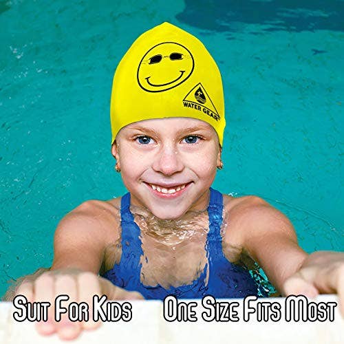 Water Gear - Wholesale Swim cap – Kids & Baby - Water Gear Latex Swim Cap - Swimming Caps for Girls2