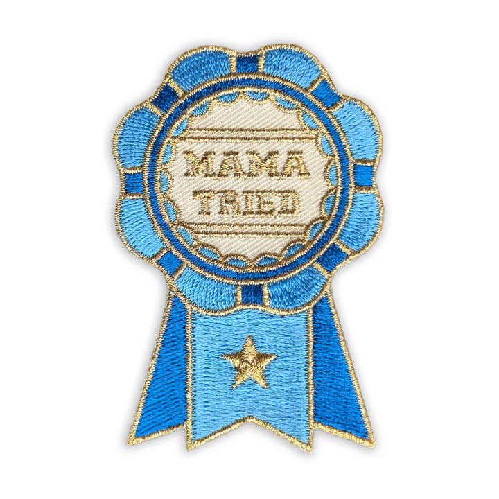 Mama Tried Show Ribbon Patch for wholesale by Antiquaria