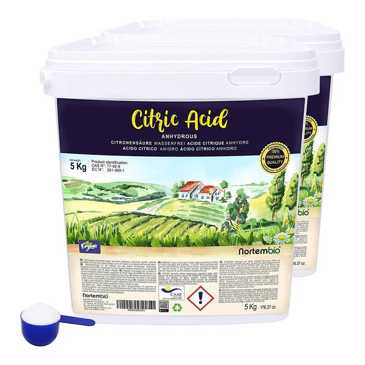 Organic Citric Acid 2X5 Kg. Anhydrous Citric Acid for wholesale by NORTEM BIOTECHNOLOGY GROUP