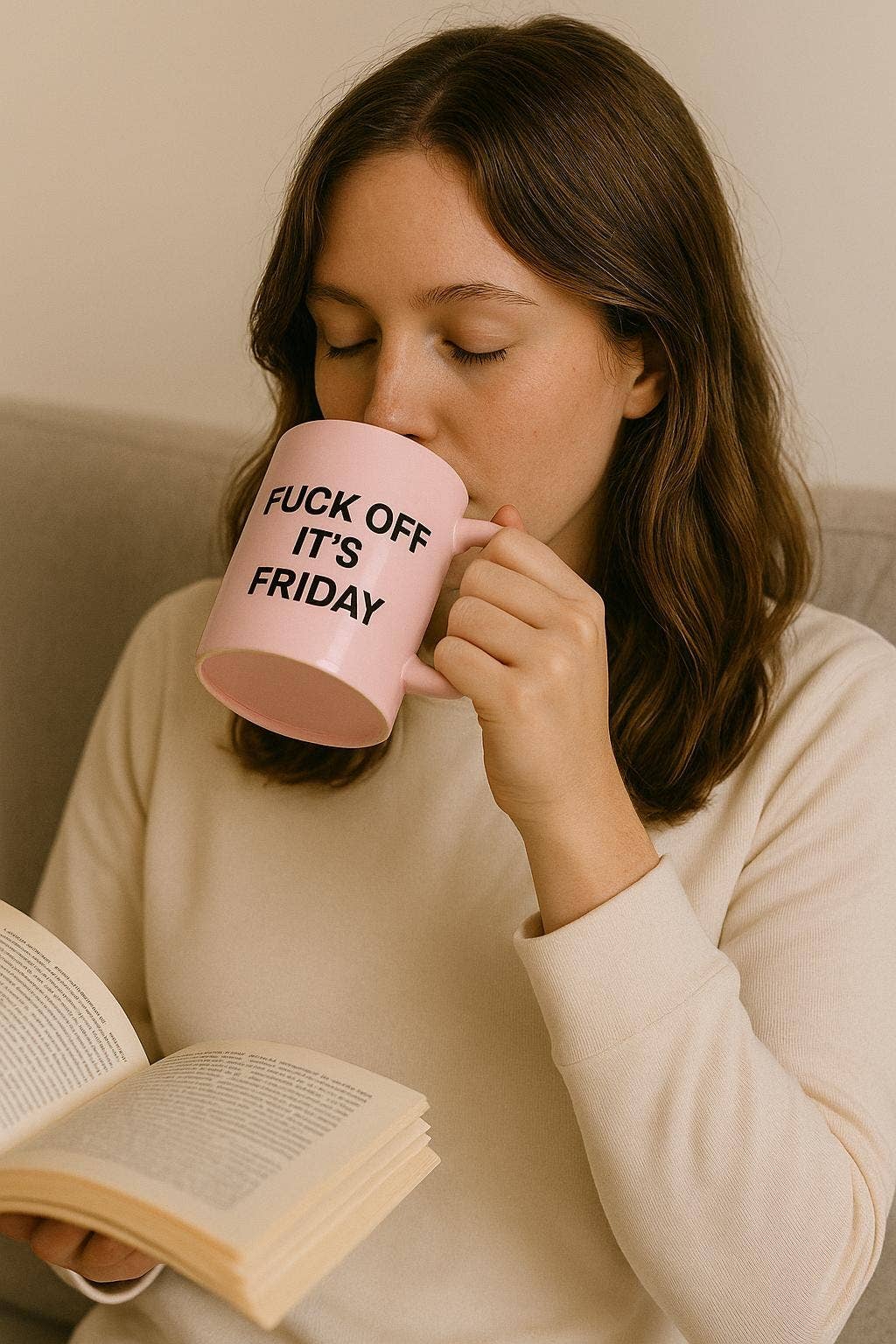 OhhhSoPeachy - Wholesale Coffee Mug - NSFW, Funny Ceramic Coffee Mug, Rude Quote Tea Cup, Sarcastic Office Gift, Inappropriate Humor Drinkware, Swearing Novelty Mug, 11oz/15oz5