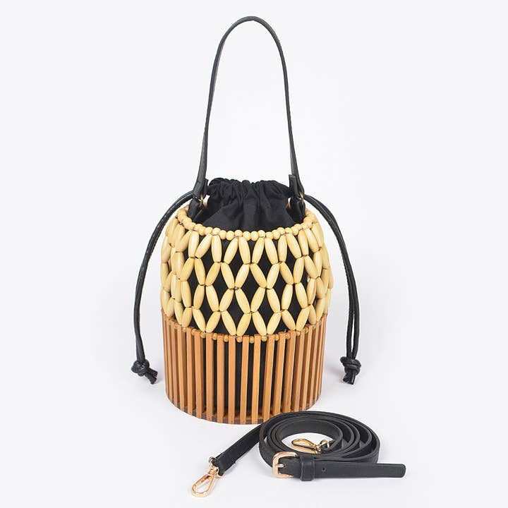 Embreagem de bambu artesanal por atacado de 3AM BY H&D ACCESSORIES