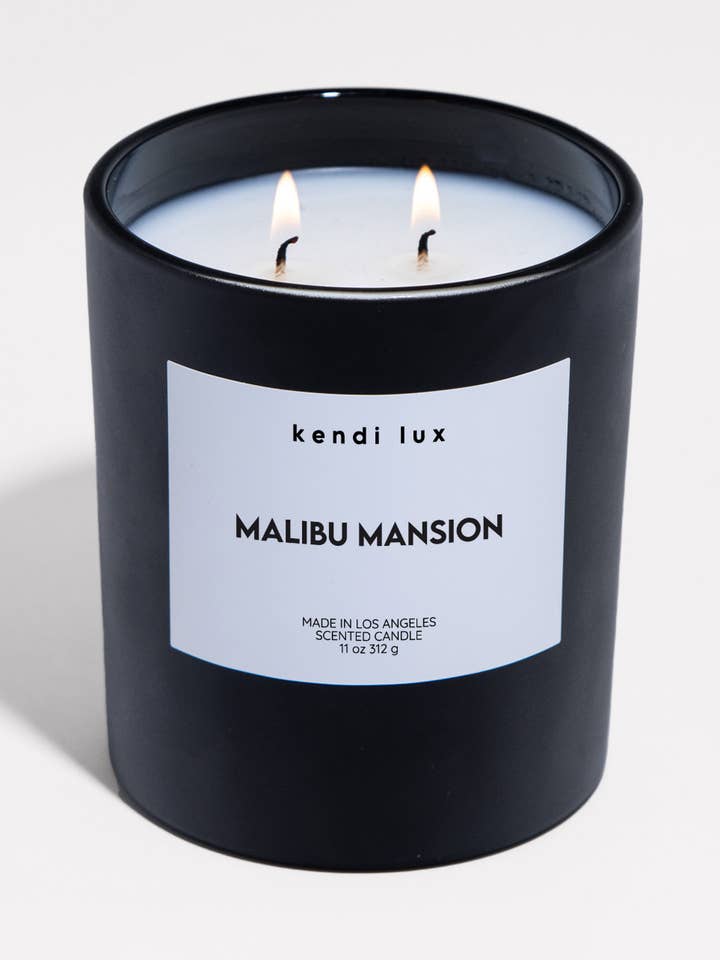 kendi lux | Malibu Mansion 11oz Clean Burning Candle for wholesale by Kendi Lux