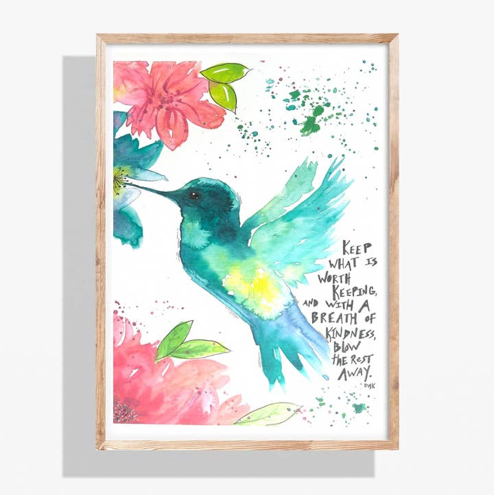 One Light Studio - Wholesale Art Print - "Hummingbird"