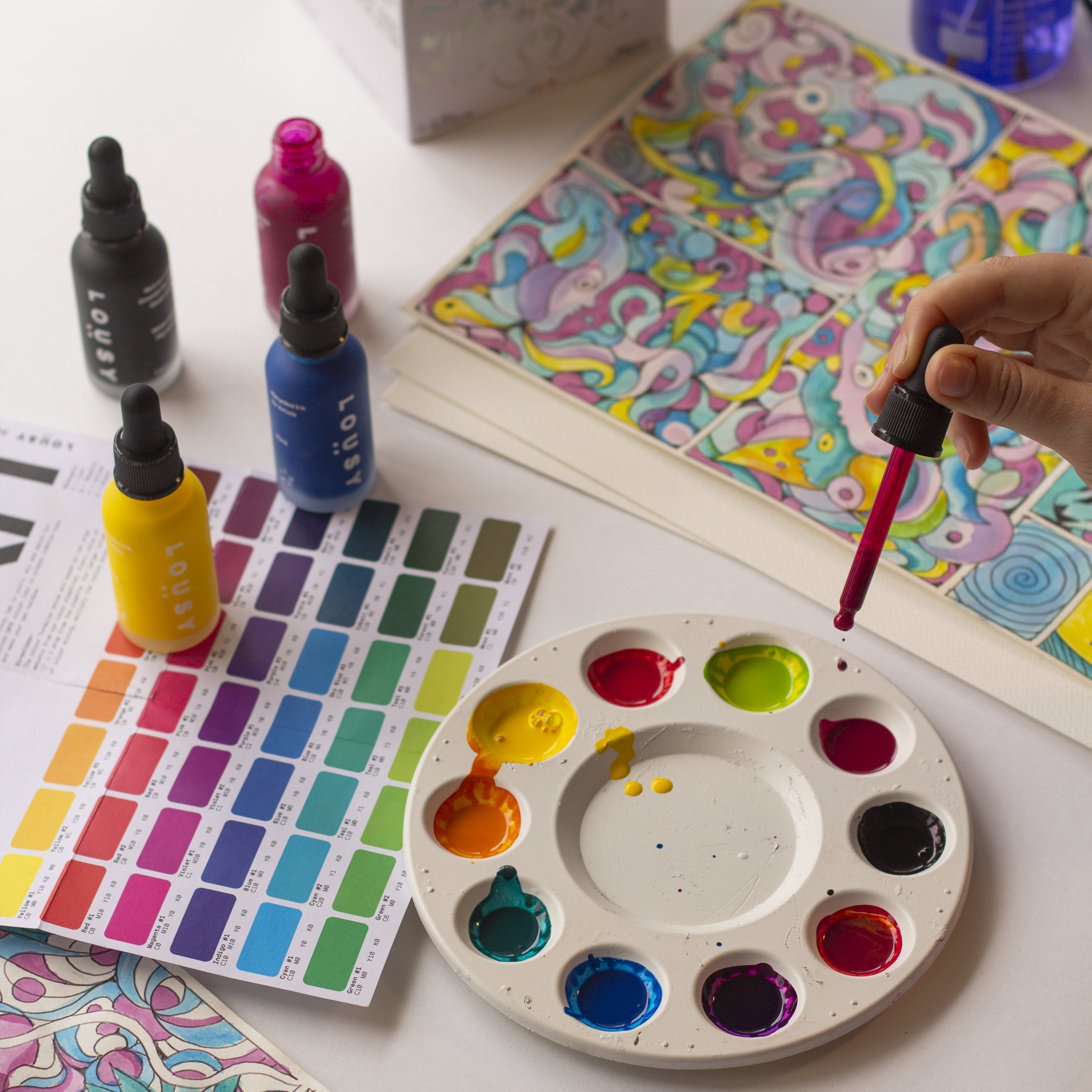 LOUSY – wholesale Craft supplies – Lousy Ink — 30ml Recycled Artist Ink Colours9