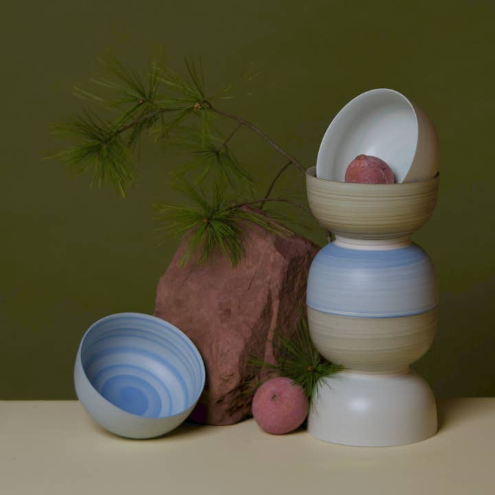 Hermit Soup Bowl, Semi-Matte Porcelain - Set of 4 for wholesale by Middle Kingdom