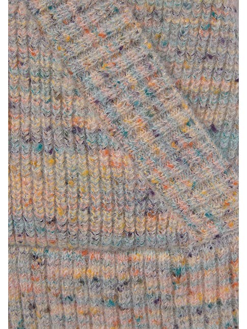 Cream Multi LASCANA Women's V-Neck Surplice Sweater for wholesale on Faire4