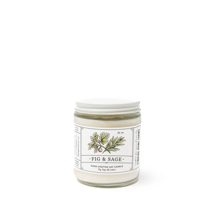 Finding Home Farms - Wholesale Jar/Filled Candle - Soy Candle, Fig & Sage, Herbal Scent, Year Round Scent1