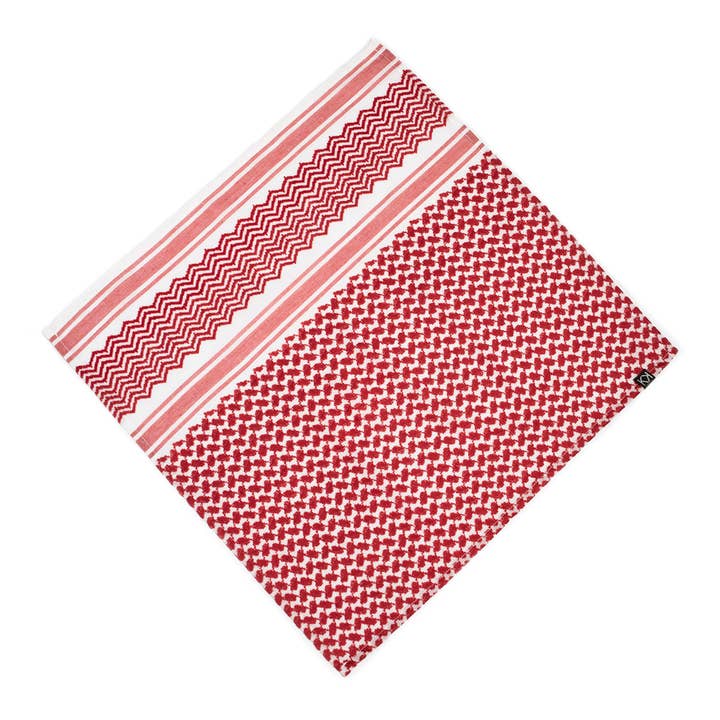 KUVRD - Wholesale Bandana - Unisex - Red Keffiyeh Bandana