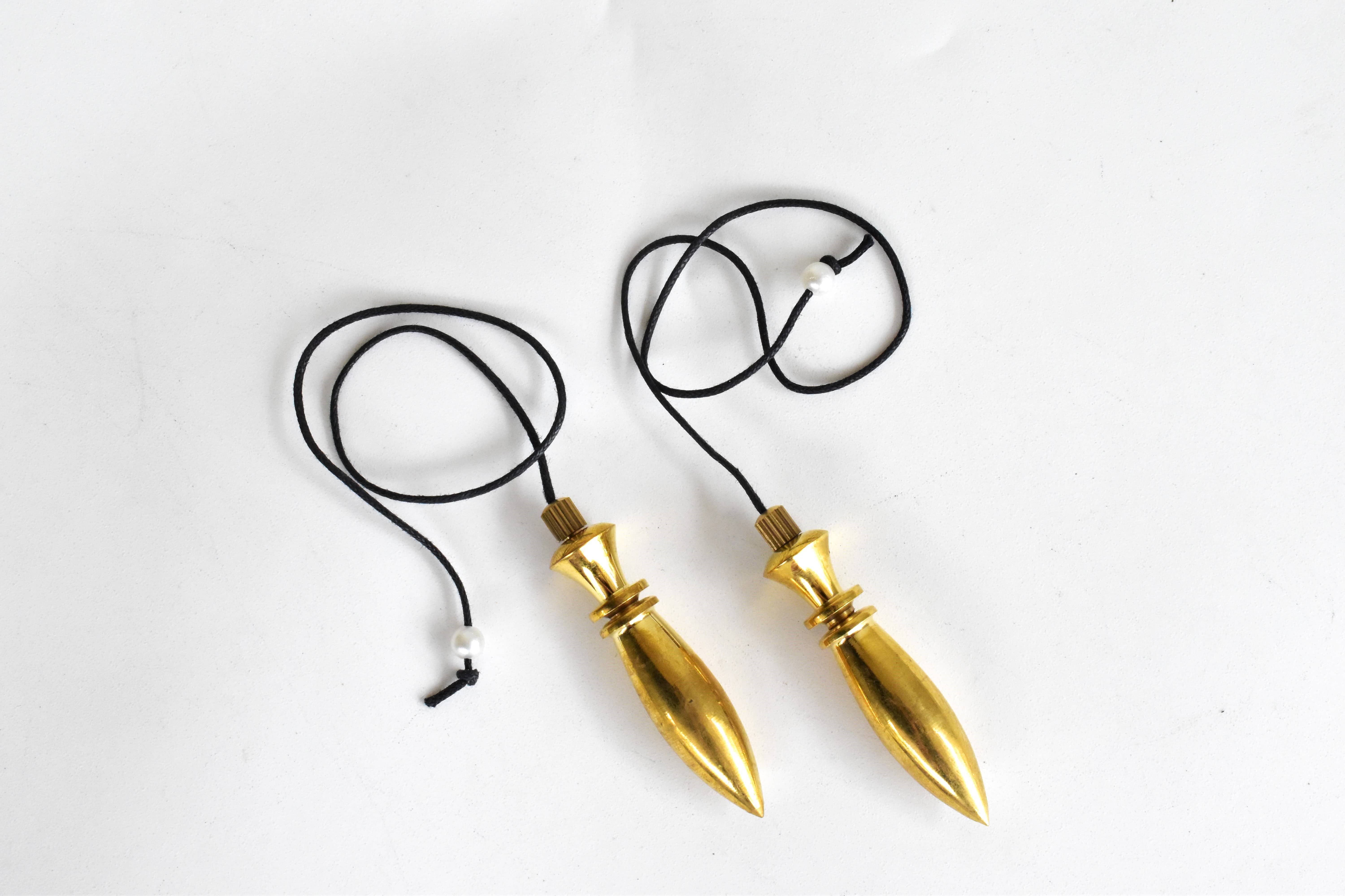 Soothing Crystals - Wholesale Meditation Supplies - Bullet Brass Pendulum Silver Metal Egyptian Pendulums8