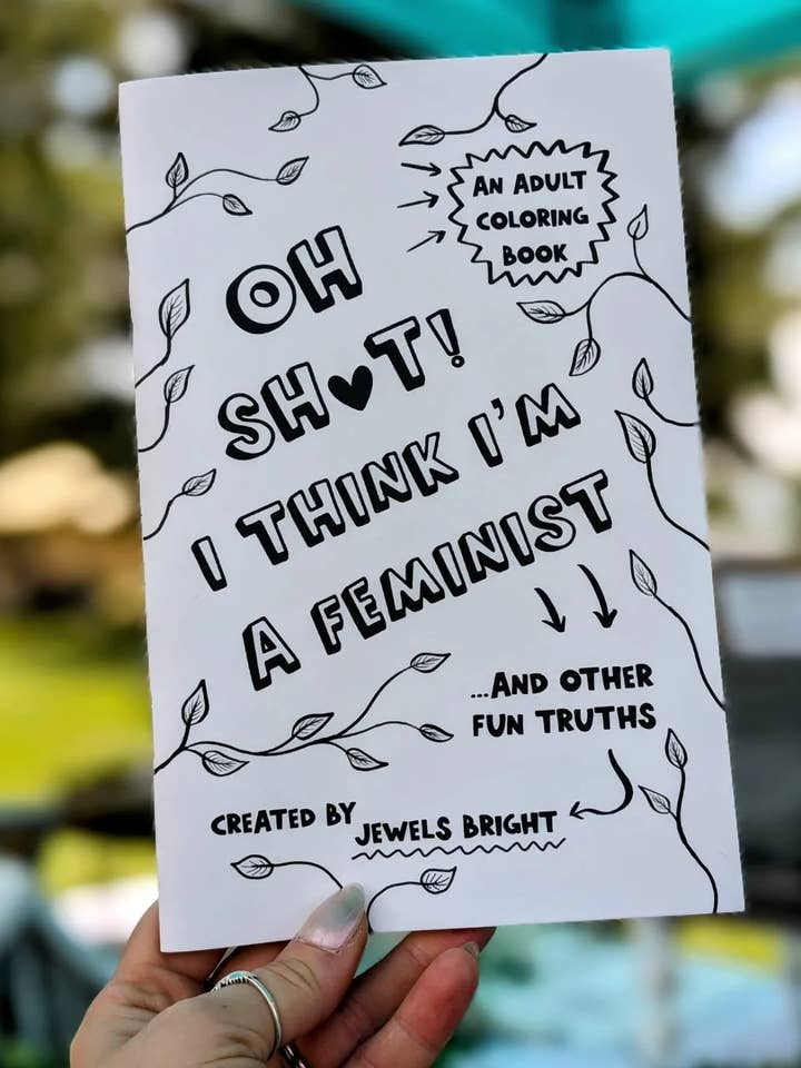 Feminist Adult Coloring Book for wholesale by Jewels Bright Art