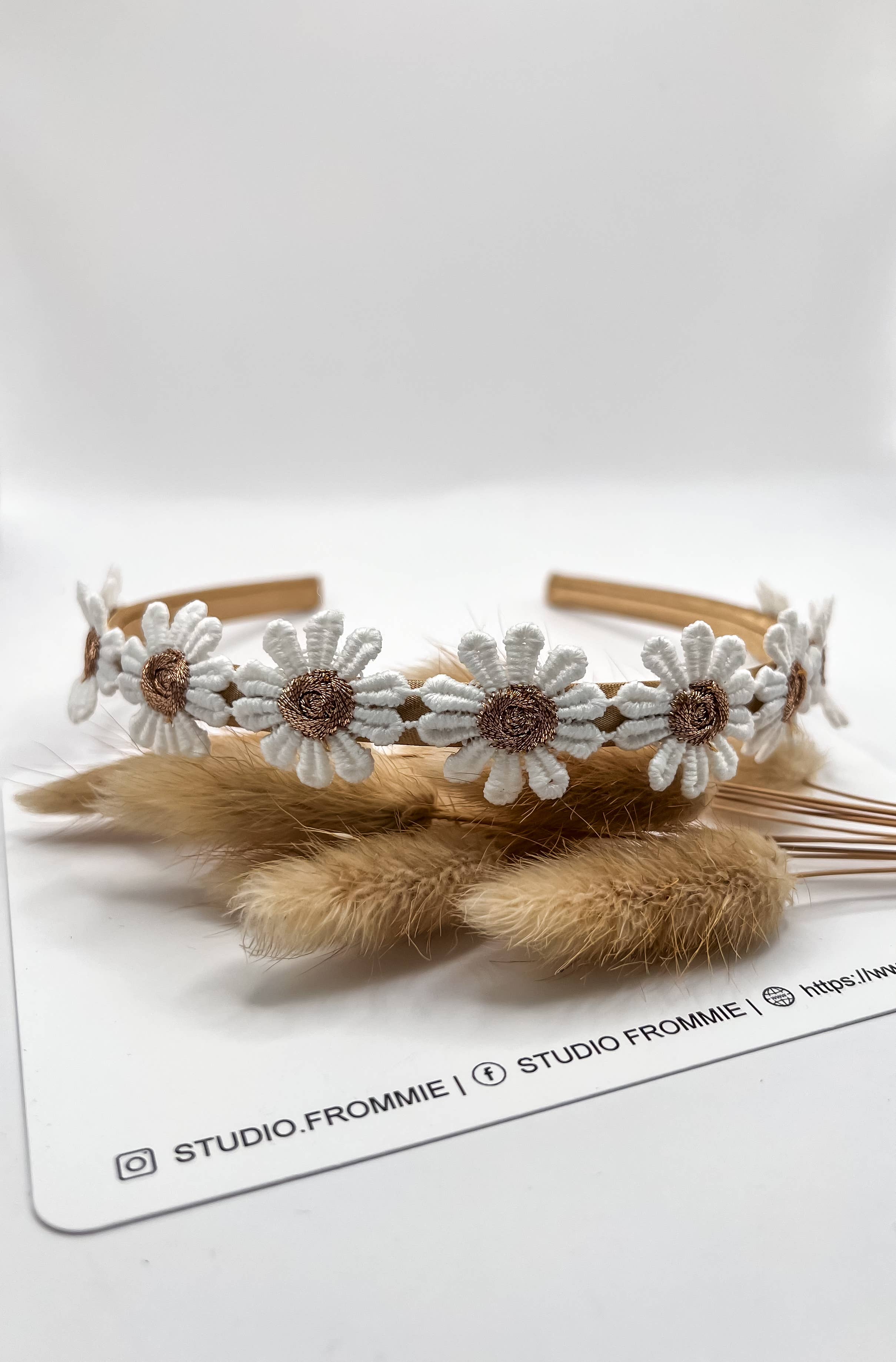 Studio Frommie - Wholesale Fashion Headband - Kids - Bronze flower tiara
