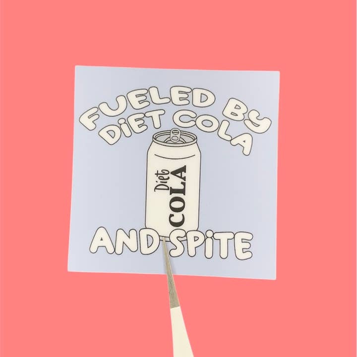 Autocollant en vinyle Diet Cola et Spite pour la vente par Seven Virgo Studios