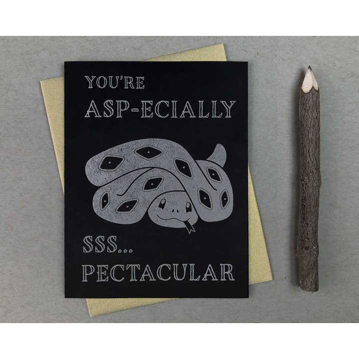 Snake Love Card for wholesale by Shoji Note