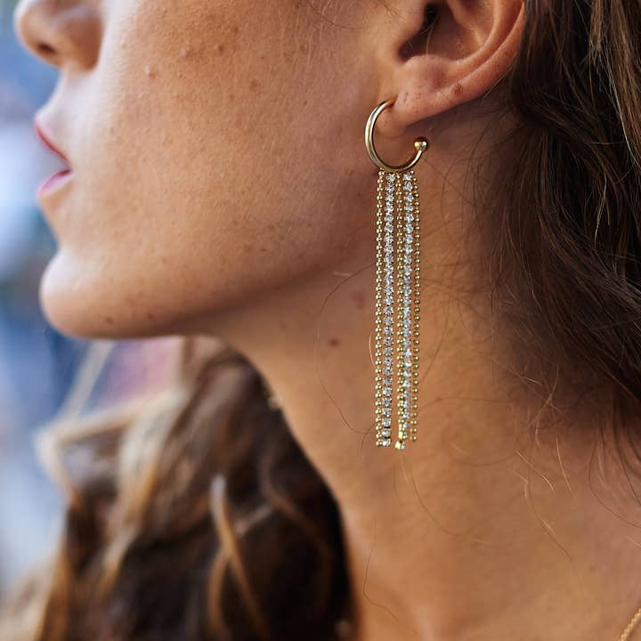 Blossom bijoux - Vente Boucles d'oreilles pendantes - Boucles d'oreilles Clou Acier 24BOA0233