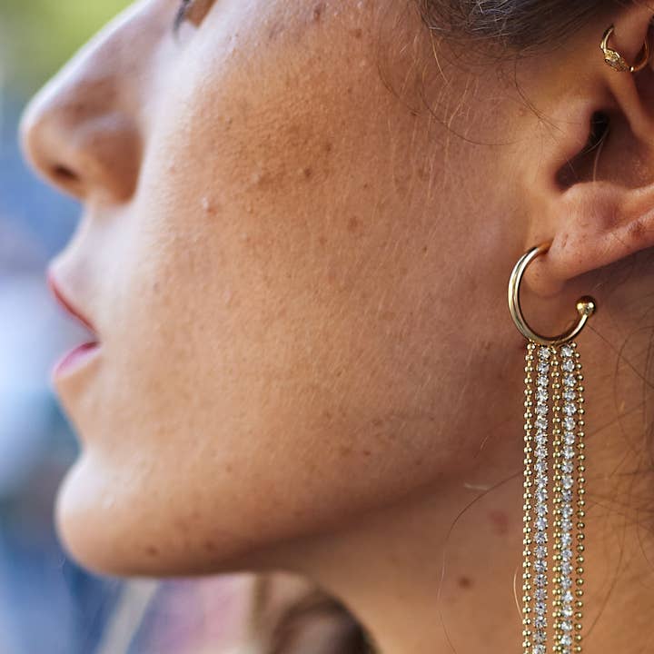 Blossom bijoux - Wholesale Dangle Earrings - 24BOA023 Steel Stud Earrings