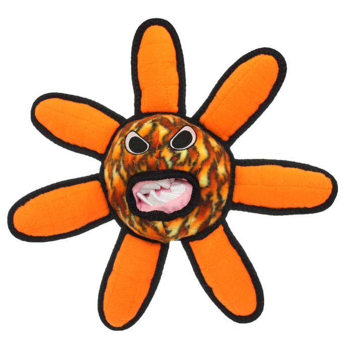 Tuffy Alien Ball Flower - Fire for wholesale by Tuffy Dog Toys - VIP Products