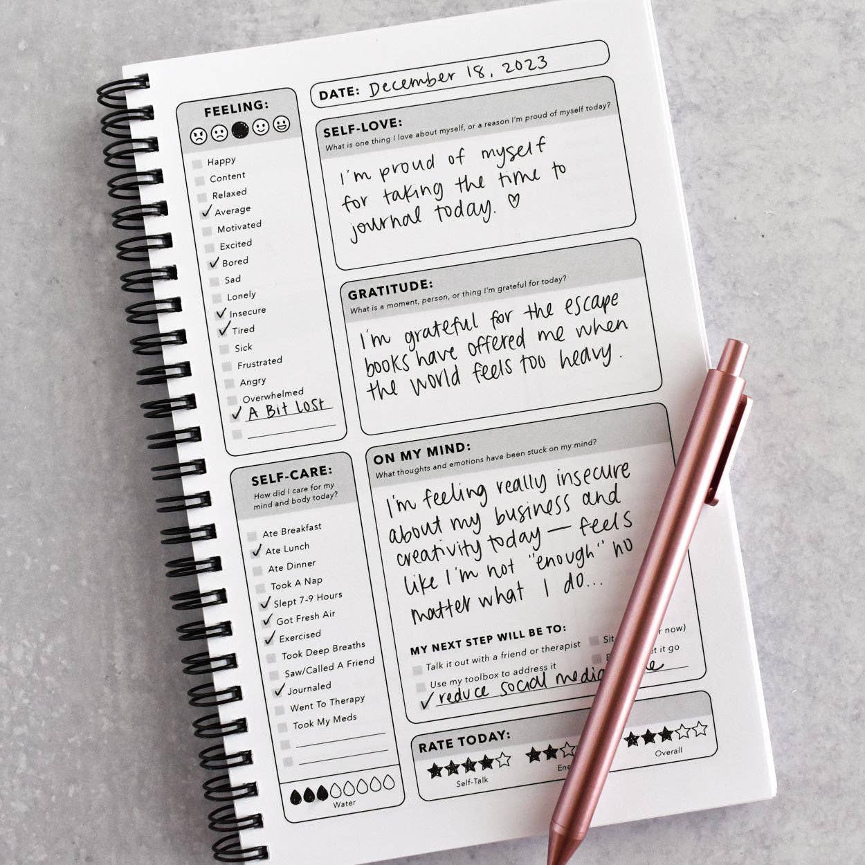 Kyn You Believe It - Wholesale Journal/Diary - Gray Cover Mental Health Journal2