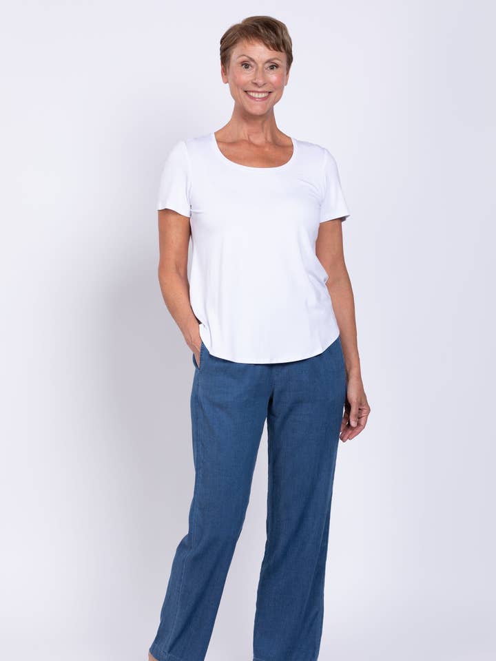 Marla Pant, Denim, Tencel for wholesale by Blue Sky Clothing Co LLC