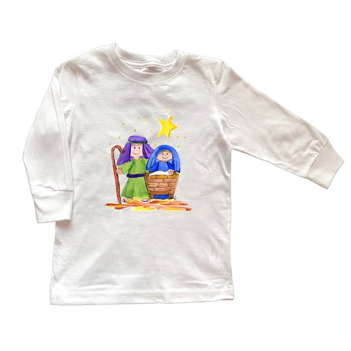 Camiseta navideña de manga larga de algodón TS519 para venta al por mayor de Designs By Beverly, LLC