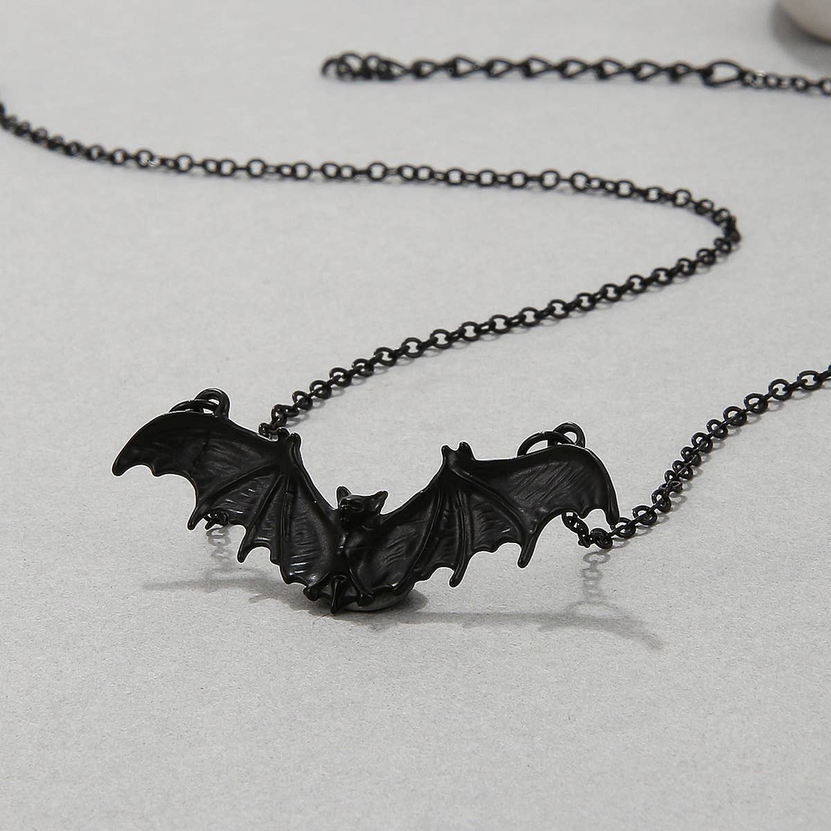SALINA TRADING INC - Wholesale Pendant/Charm Necklace - Halloween Women Dark Gothic Style Bat Necklace2