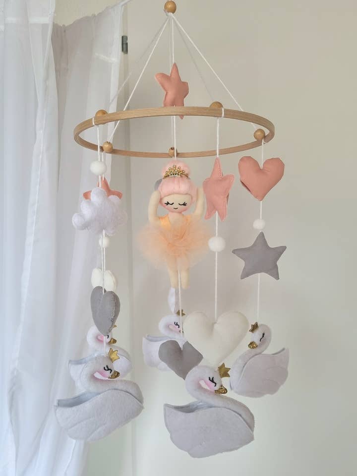 Baby Mobile Ballerina peach for wholesale by Teddi Bebe