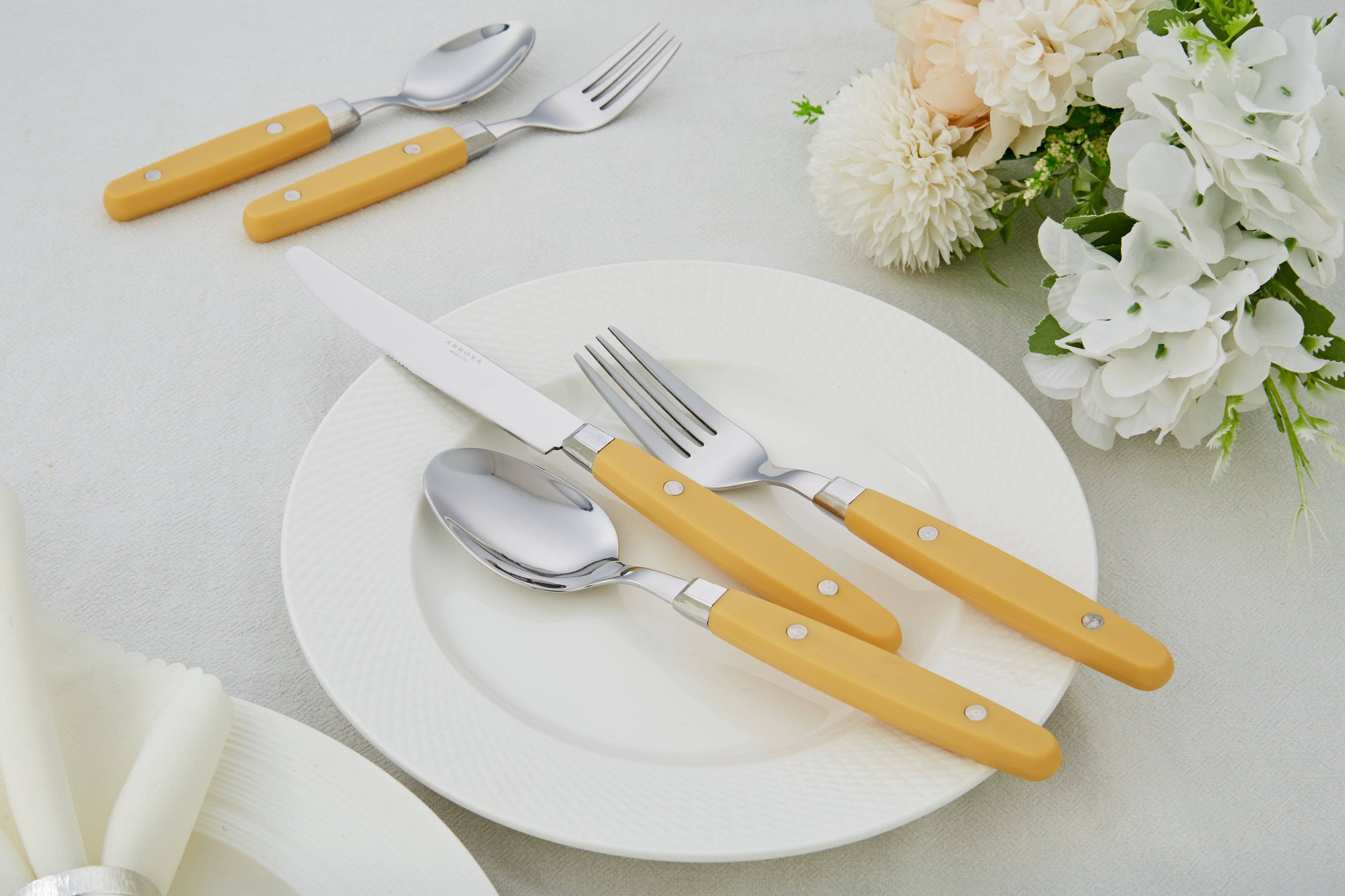 ANNOVA - Venta al por mayor Conjunto de cubiertos - Juego de Cubiertos Retro ANNOVA de 20 Piezas116