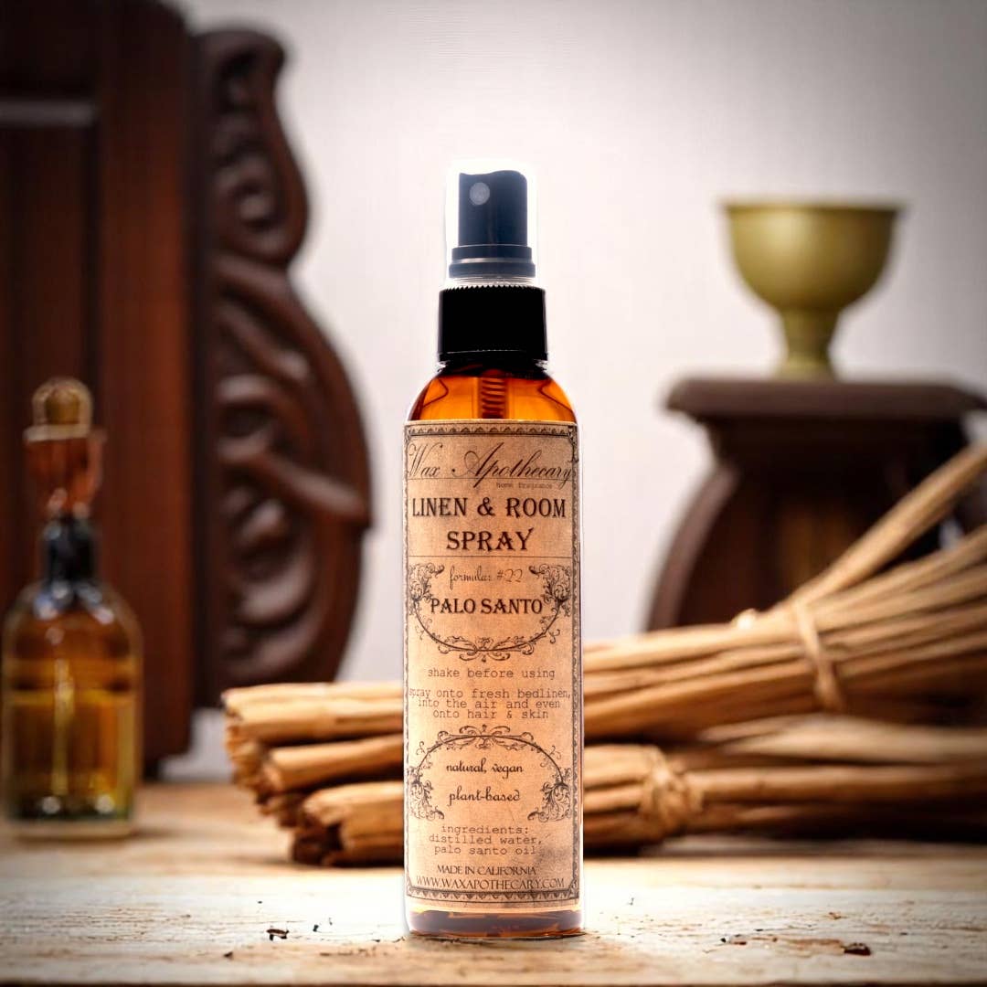 Wax Apothecary - Wholesale Room & Linen Spray - 4oz Linen & Room Spray - Palo Santo1