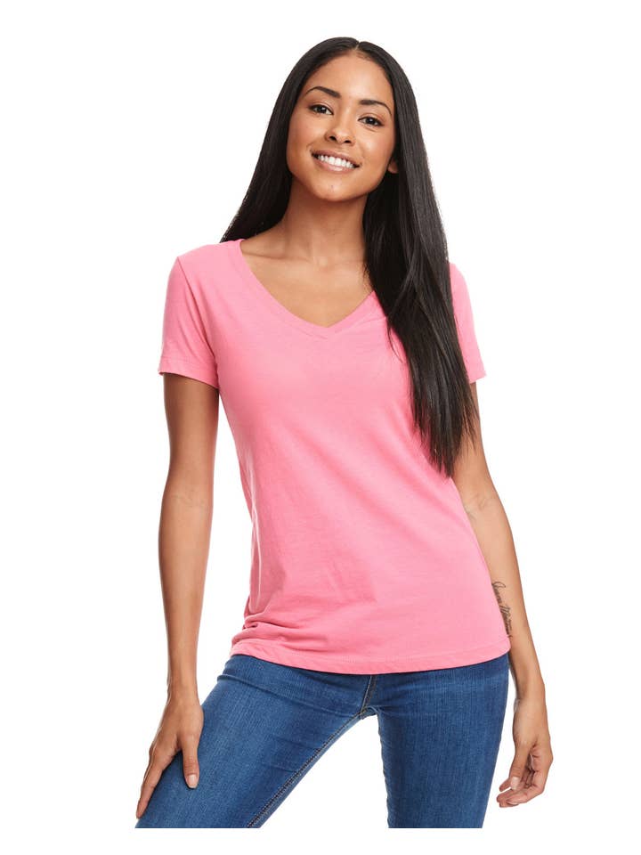 Total Apparel - Wholesale T-Shirt - Women's - Next Level N1540 - Ladies' Ideal V7