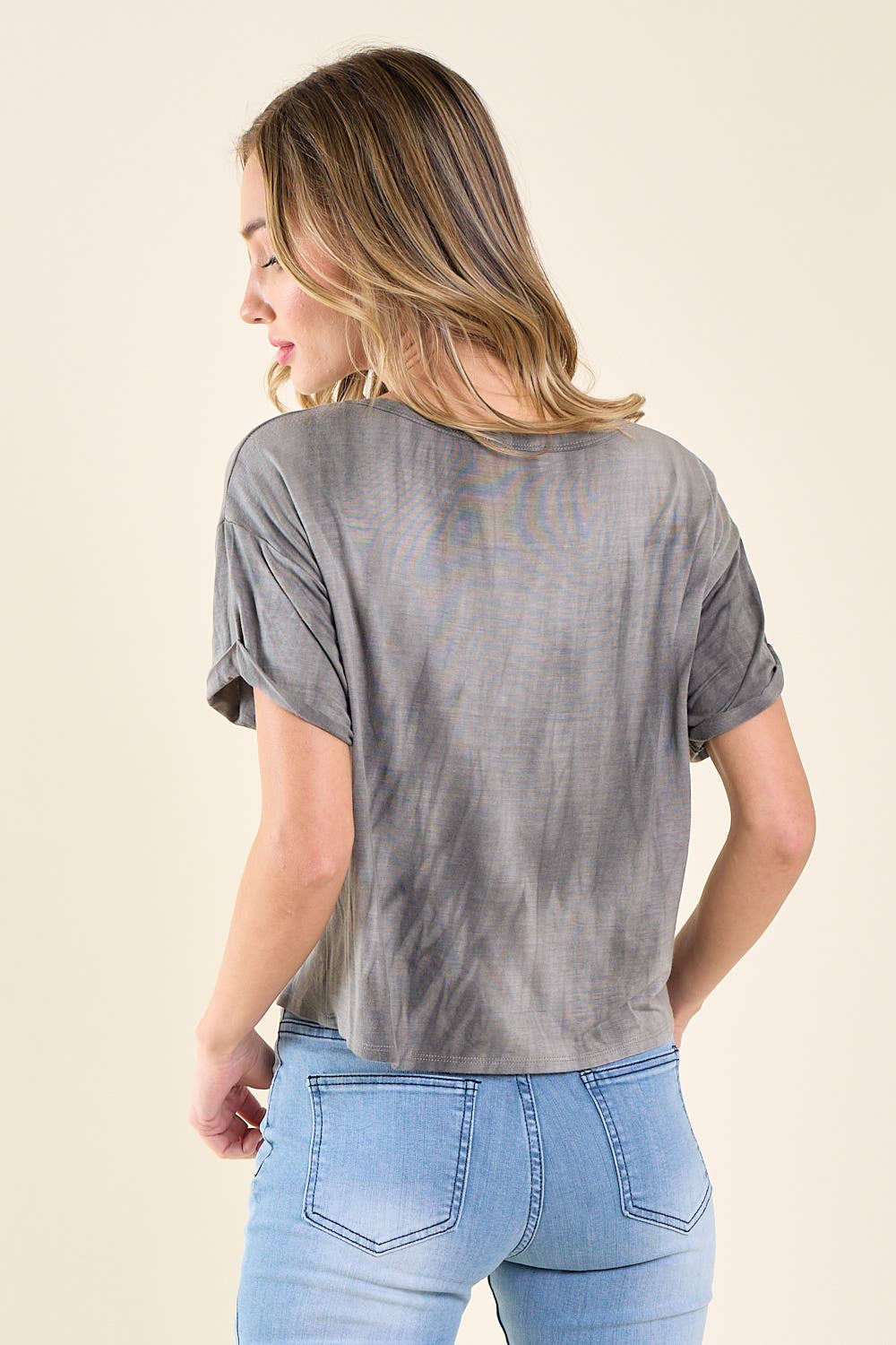 Saints & Hearts - Wholesale Screen Printed T-Shirt - Women's - ST3638K CHARCOAL NOT MY FIRST RODEO GRAPHIC TEE6