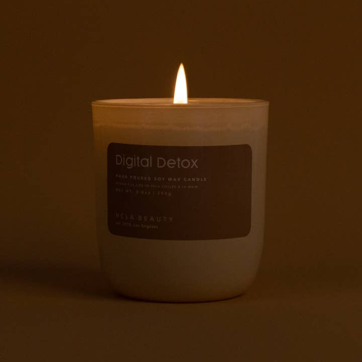 NCLA Beauty - Wholesale Jar/Filled Candle - Digital Detox (Jasmine Bliss) Soy Wax Candle