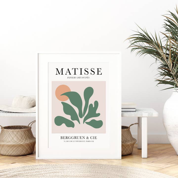 Sugar & Canvas – wholesale Konsttryck – Henri Matisse Cut-Outs Vintage Affisch Art Print | Matisse Print, Matisse Affisch, Berggruen och Cie, Papiers Decoupes, Botanisk Tryck #M252