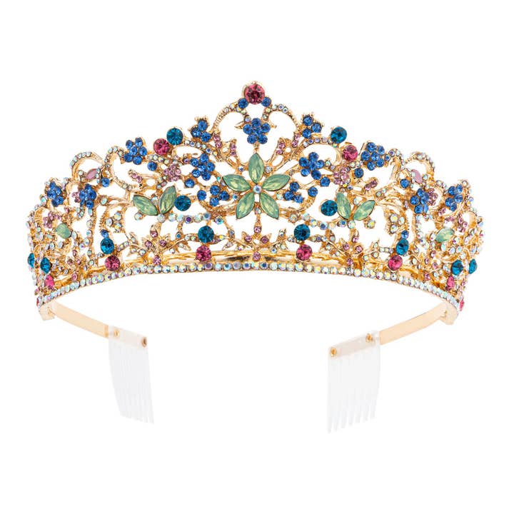 Diacly - Wholesale Tiara - Women's - Star in Bloom Vine Rhinestone Wedding Tiara